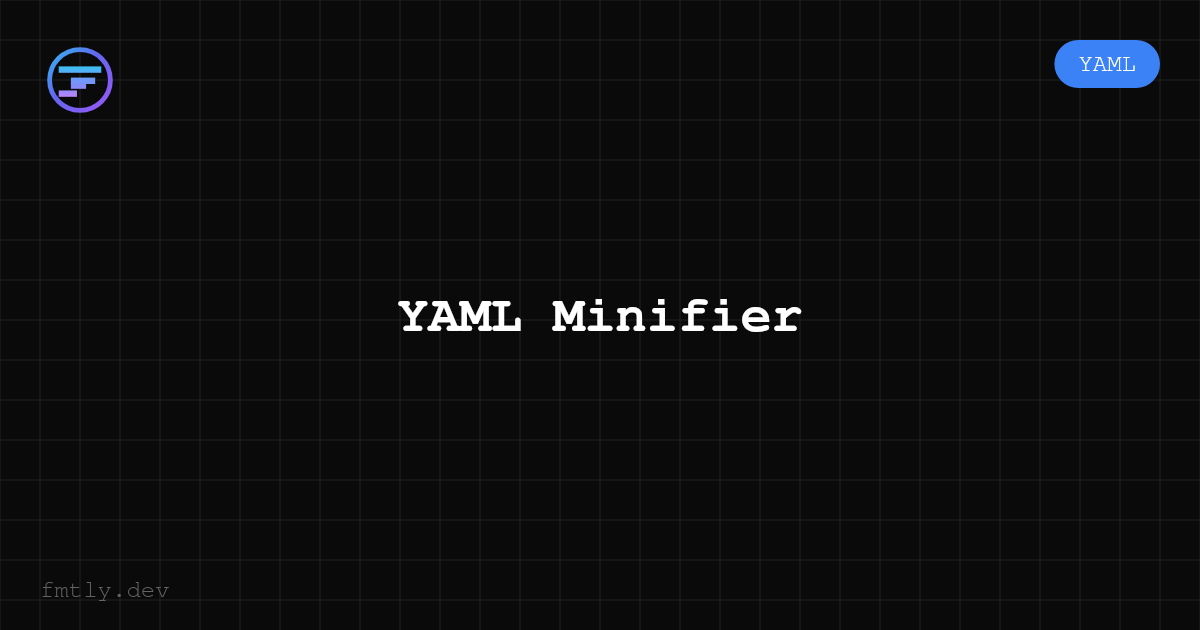 YAML Minifier — fmtly.dev